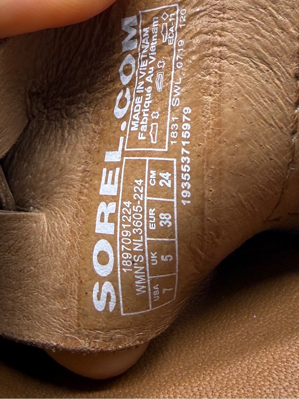 Sorel Roaming Criss Cross Sandals Size 7 Womens Brown Leather Casual Slip On - Picture 6 of 8